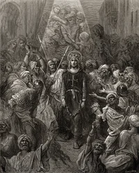 King Louis IX Prisoner in Egypt, Illustration from 